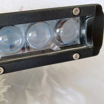 定制超亮强光远光狗4D透镜聚光大单排射灯汽车顶灯LED20珠长条灯