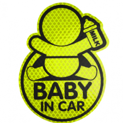 厂家直供汽车反光贴个性创意划痕车身贴baby in car车贴批发