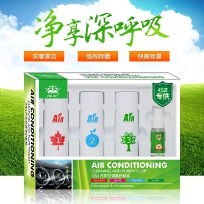 汽车空调清洗剂套装 可视化空调蒸发箱清洗剂 杀菌除臭四合一