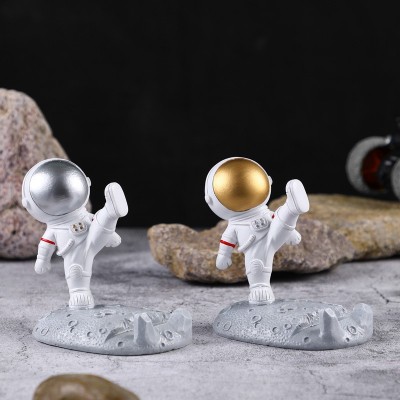 热销宇航员模型手机支架小夜灯树脂装饰工艺品创意礼品太空人摆件