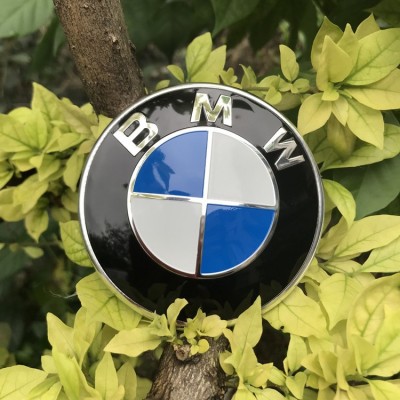 适用于BMW宝马车标1系3系5系7引擎盖标志X3X5改装黑色前后车标