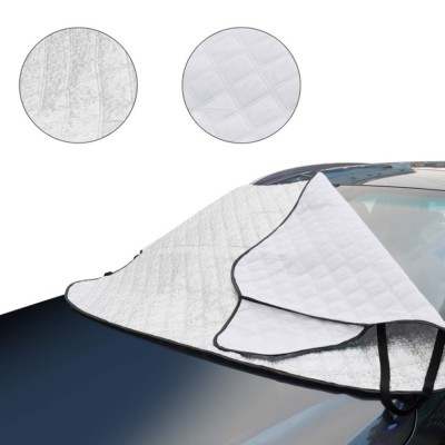 厂家批发汽车防雪罩 铝膜复合加厚夹棉防盗汽车前挡风玻璃保护罩