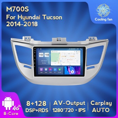 适用现代Hyundai Tucson 14-18款蓝牙Carplay车载多媒体GPS导航屏