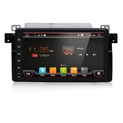 适用于宝马E46安卓9.0高清9寸大屏导航 汽车GPS影音导航机