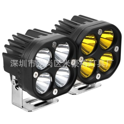 方型汽车LED工作灯 CREE 4LED 40W射灯 改装越野车前杠超亮射灯